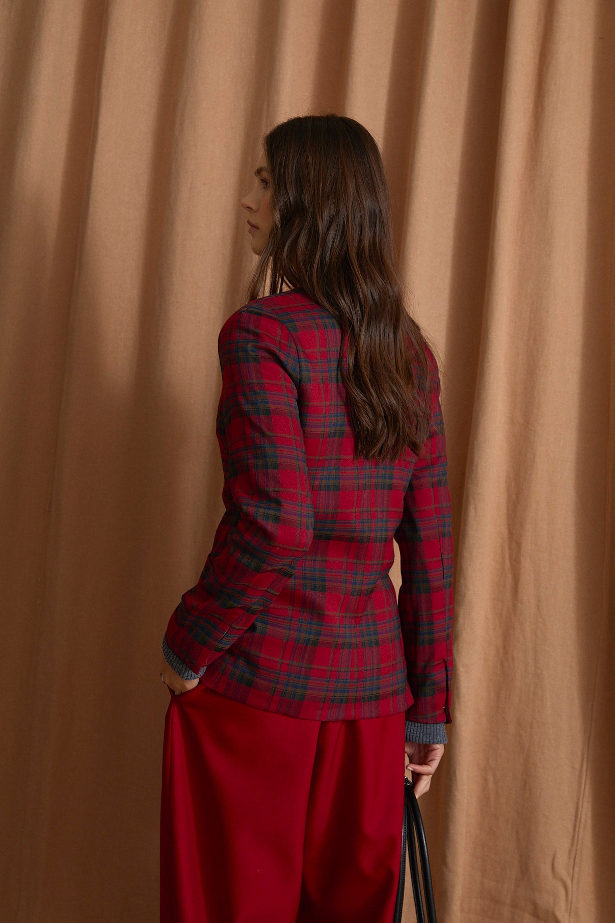 CAJA TARTAN RED JACKET