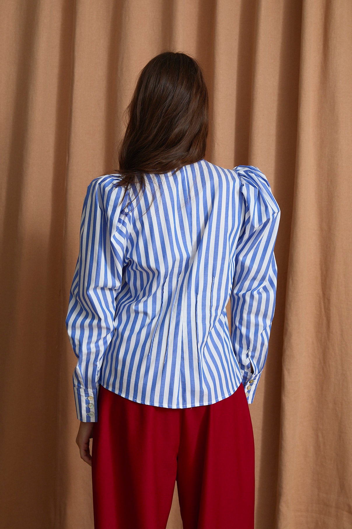 BLUSA PAJARITA RAYA AZUL