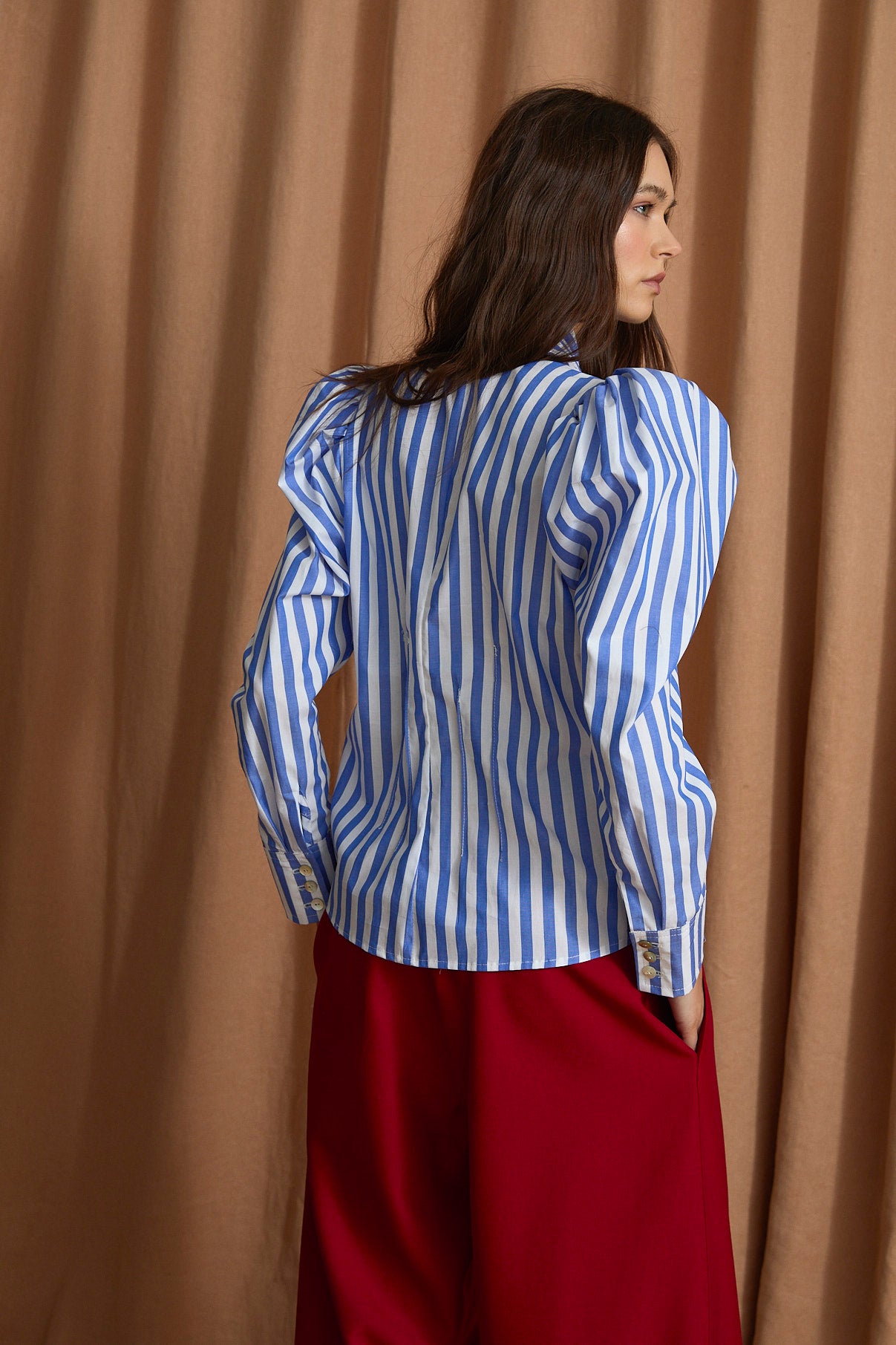 BLUSA PAJARITA RAYA AZUL