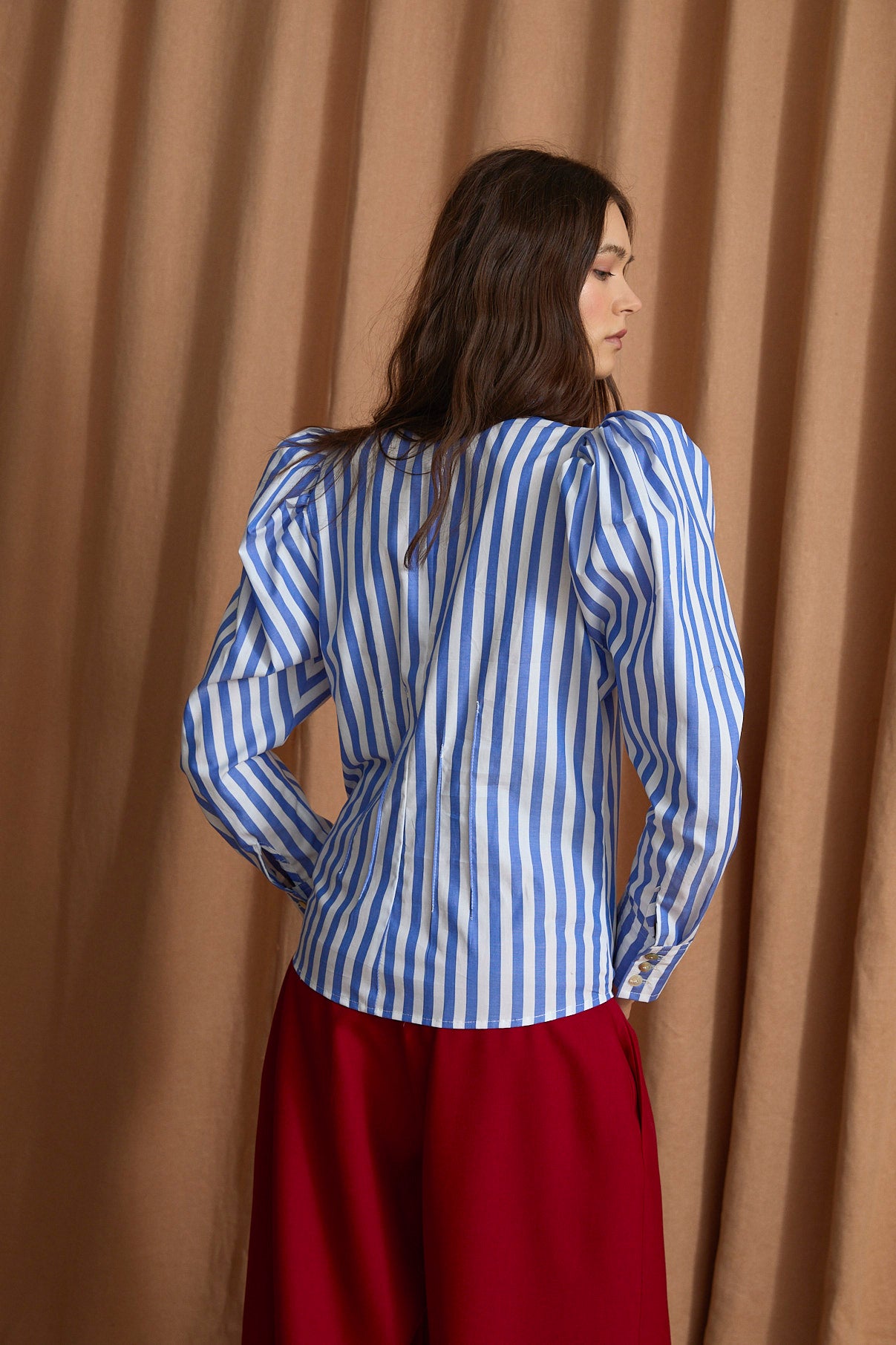 BLUSA PAJARITA RAYA AZUL