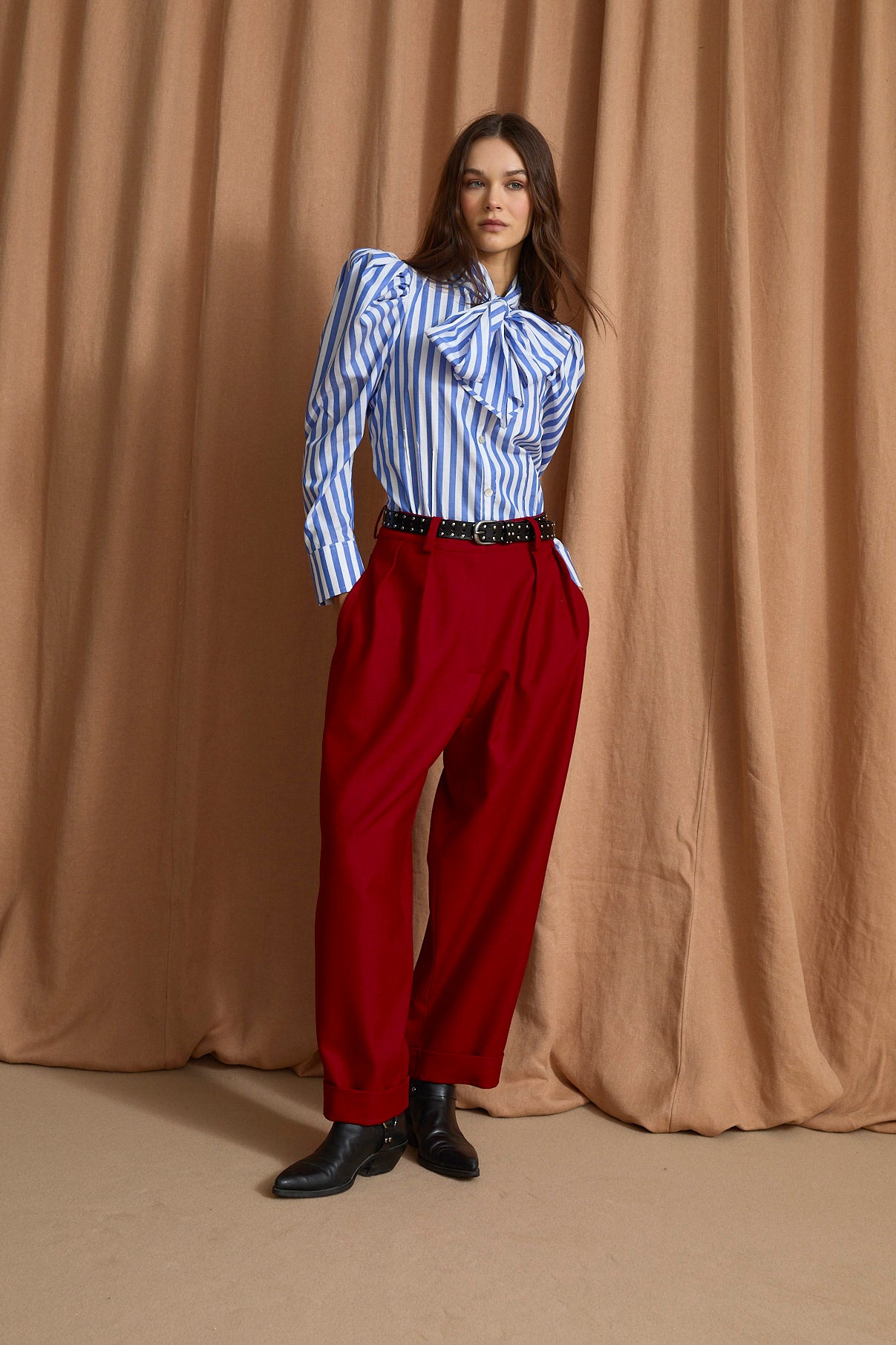 PANTALON MAR TRICOTINA ROJO