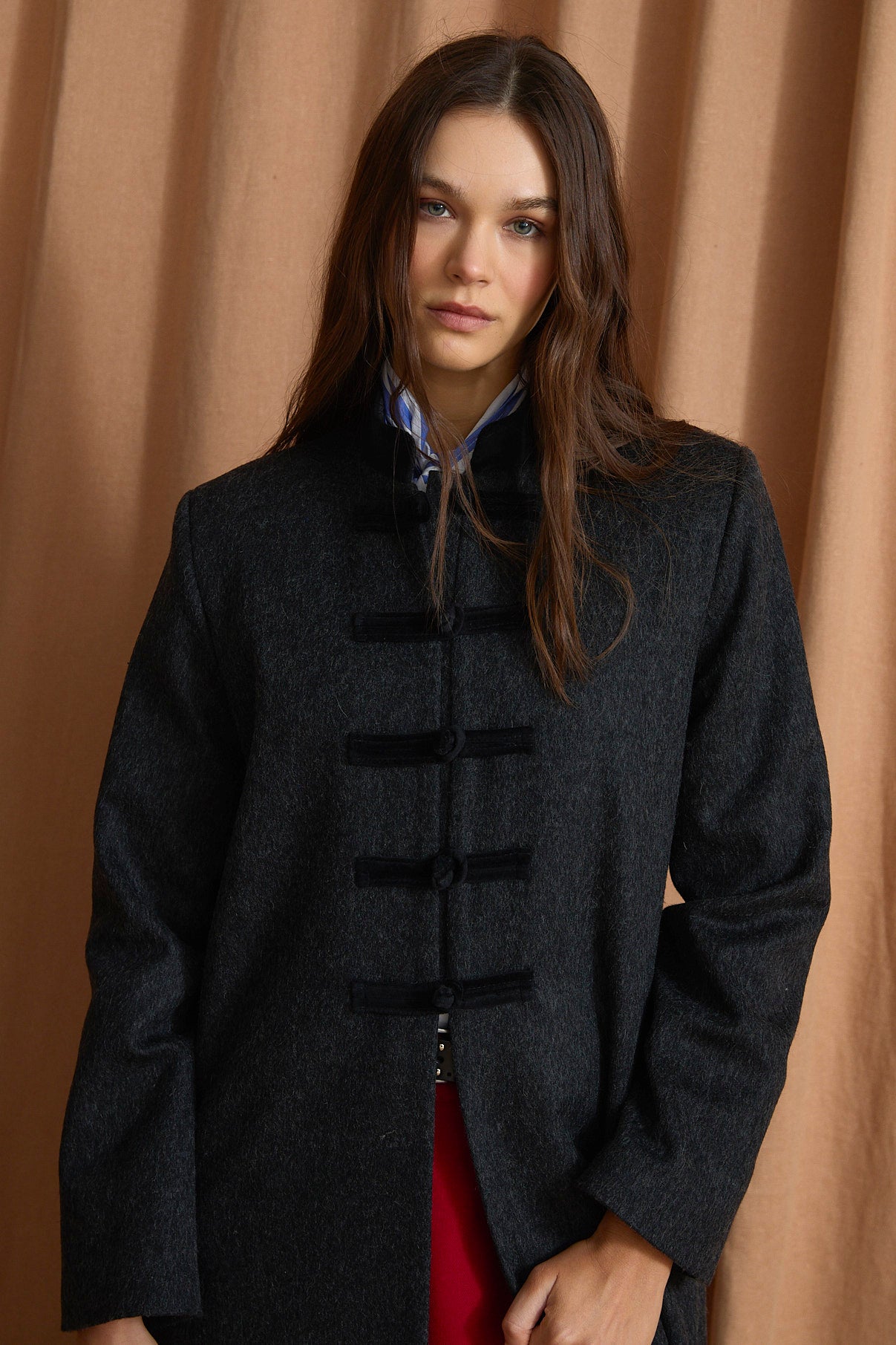 ABRIGO CHINISKI SHETLAND MARENGO