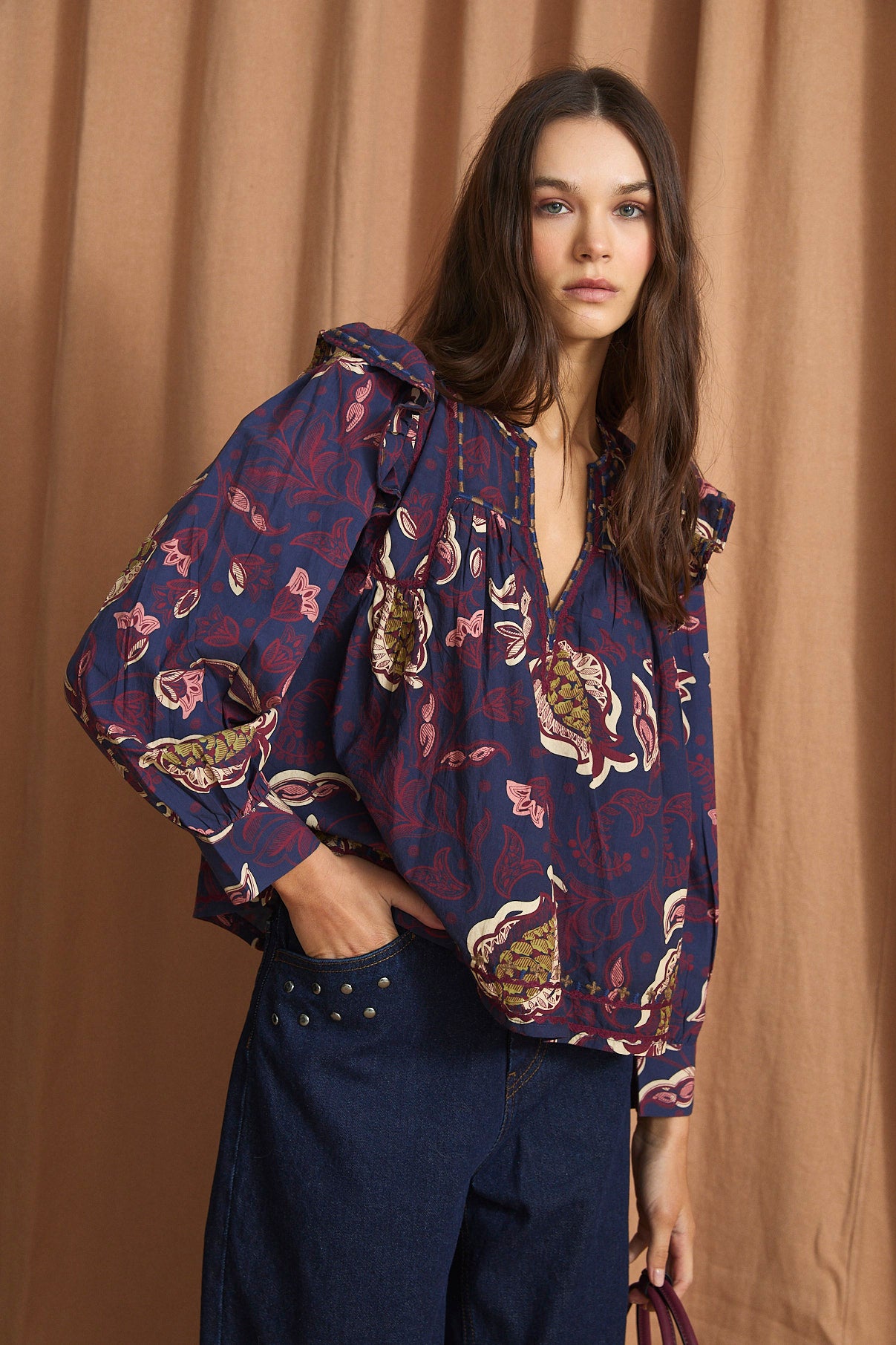 KATMANDU PERSIAS BLUE BLOUSE