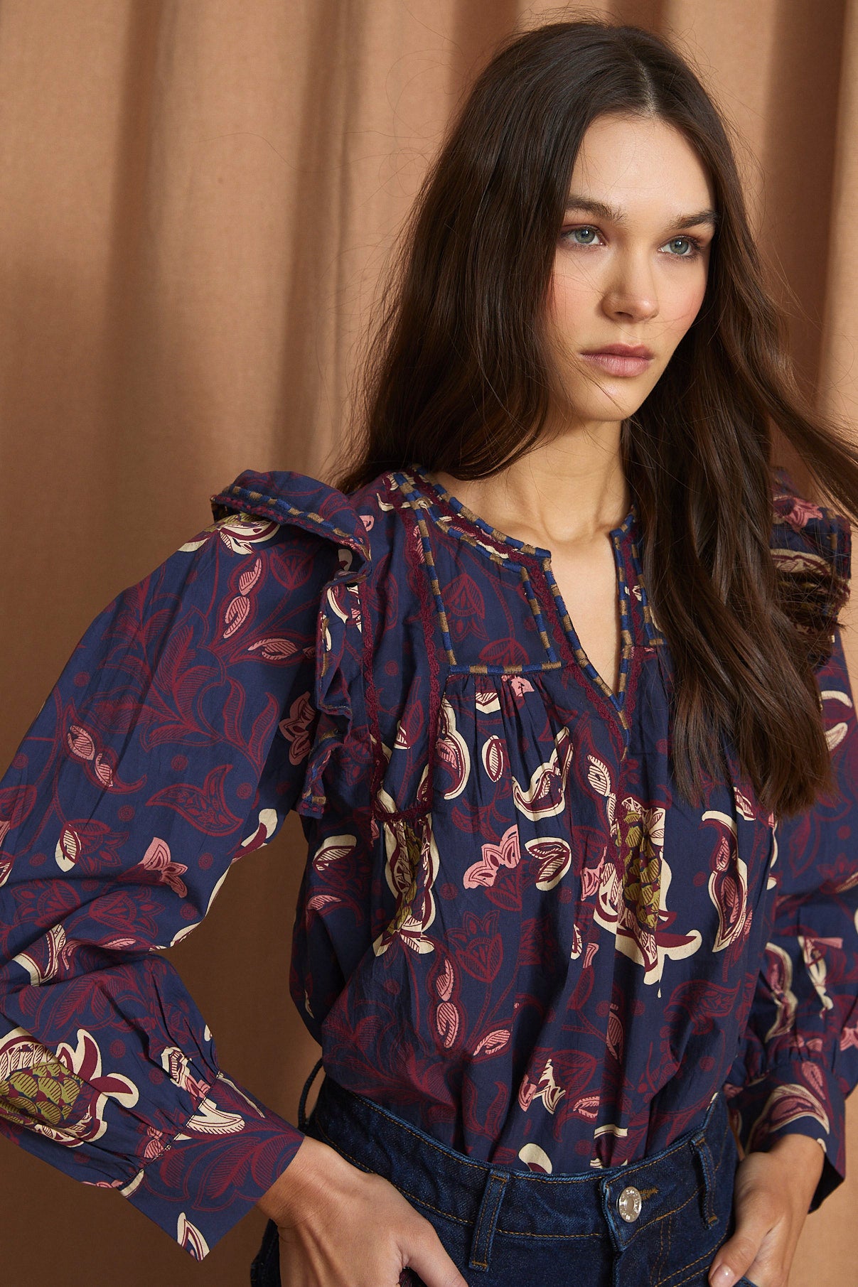 KATMANDU PERSIAS BLUE BLOUSE