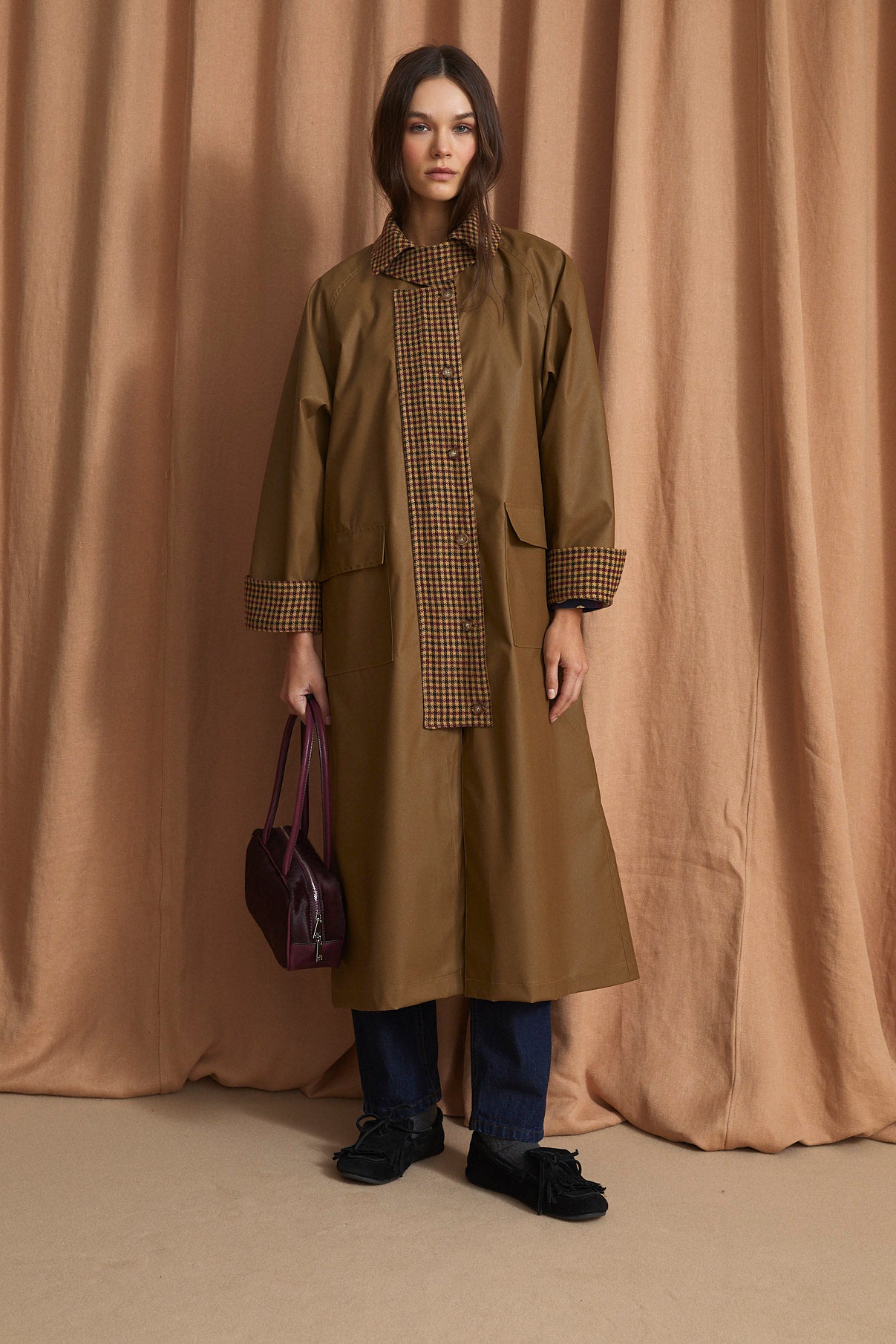 WASHINGTON HARRIS CAMEL TRENCH COAT