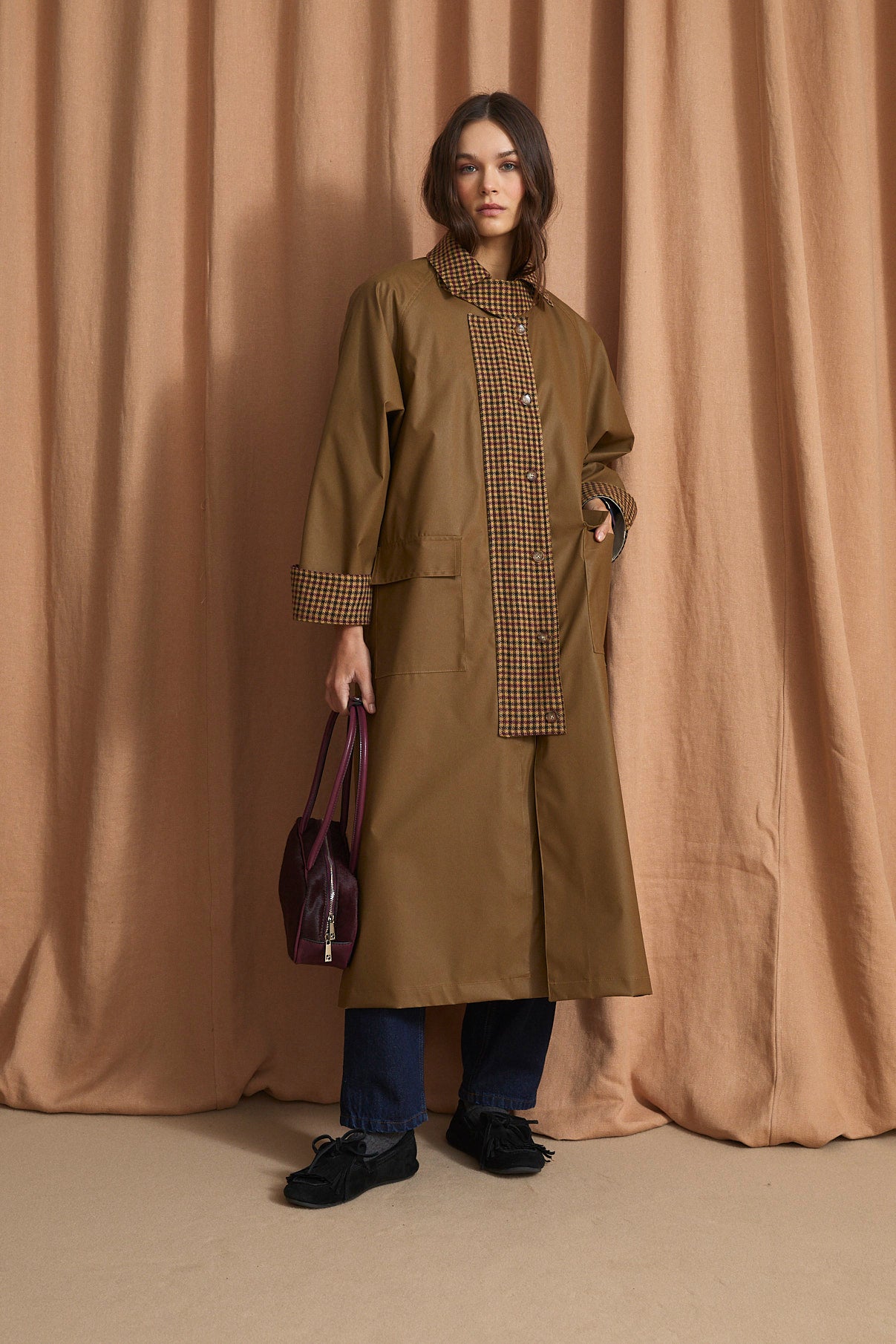 WASHINGTON HARRIS CAMEL TRENCH COAT