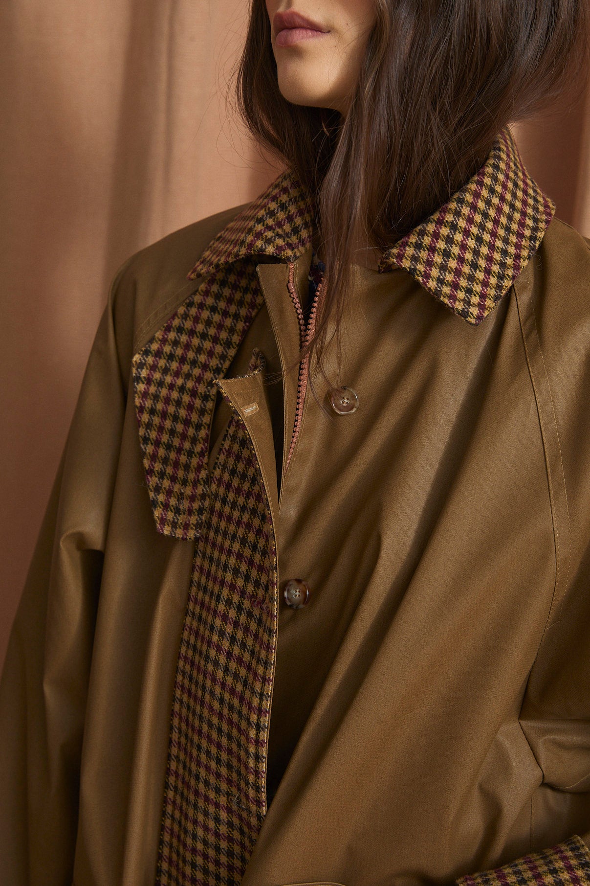 WASHINGTON HARRIS CAMEL TRENCH COAT