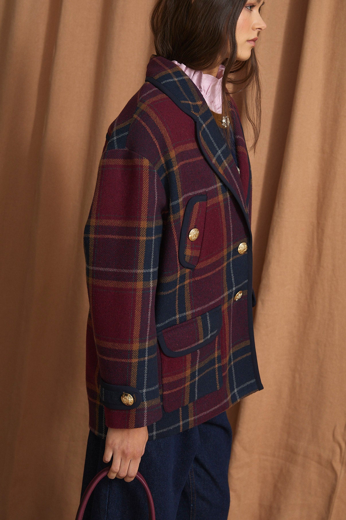 BOLA MARGARET BURGUNDY COAT