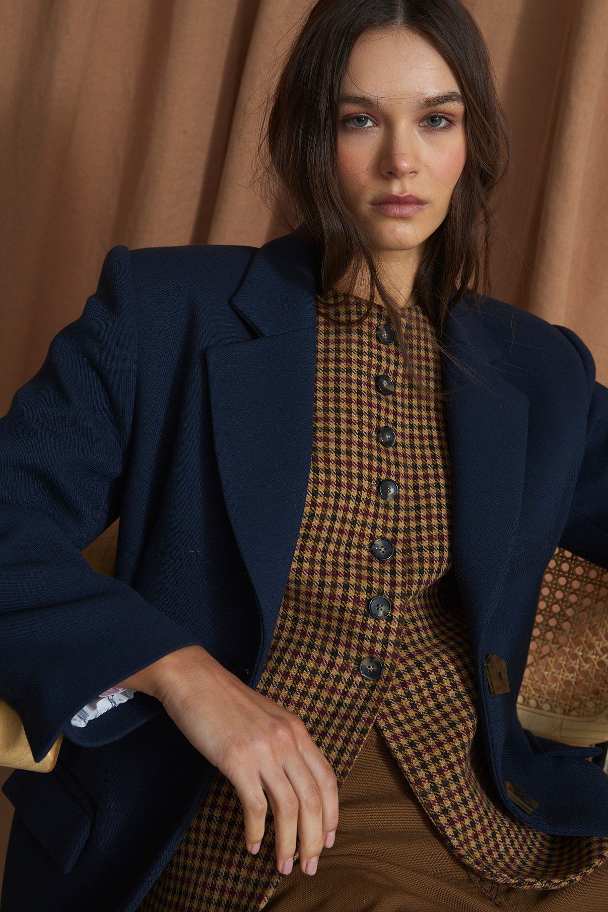 PINZAS TRICOTINA NAVY JACKET