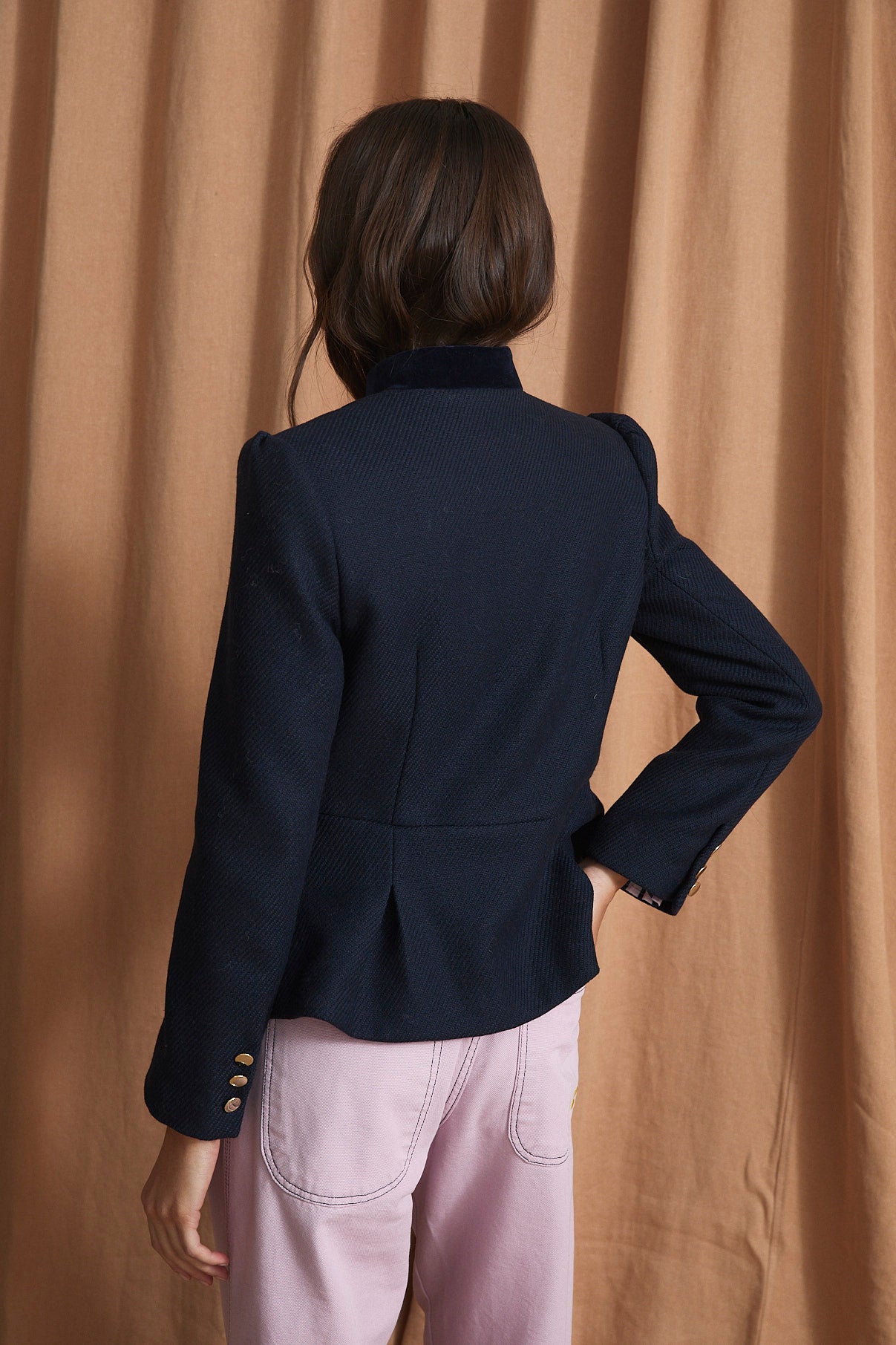 HARVARD DIAGONAL NAVY JACKET