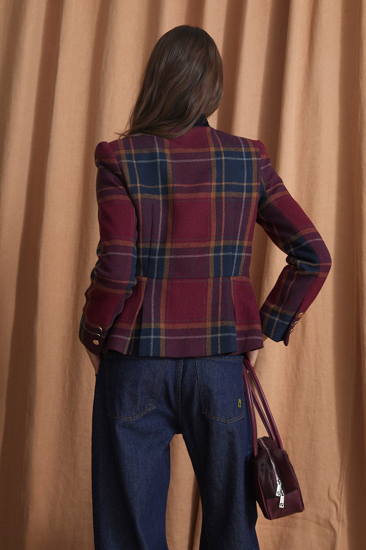 CHAQUETA HARVARD MARGARET BURGUNDY