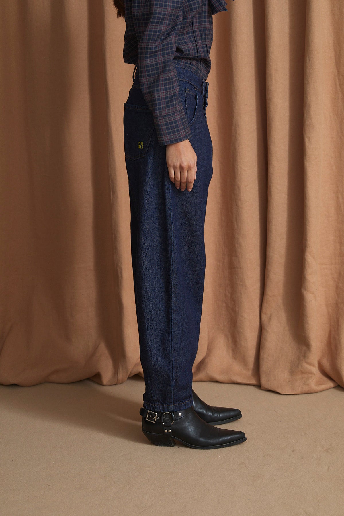 JEANS BOYFRIEND DENIM MARINO