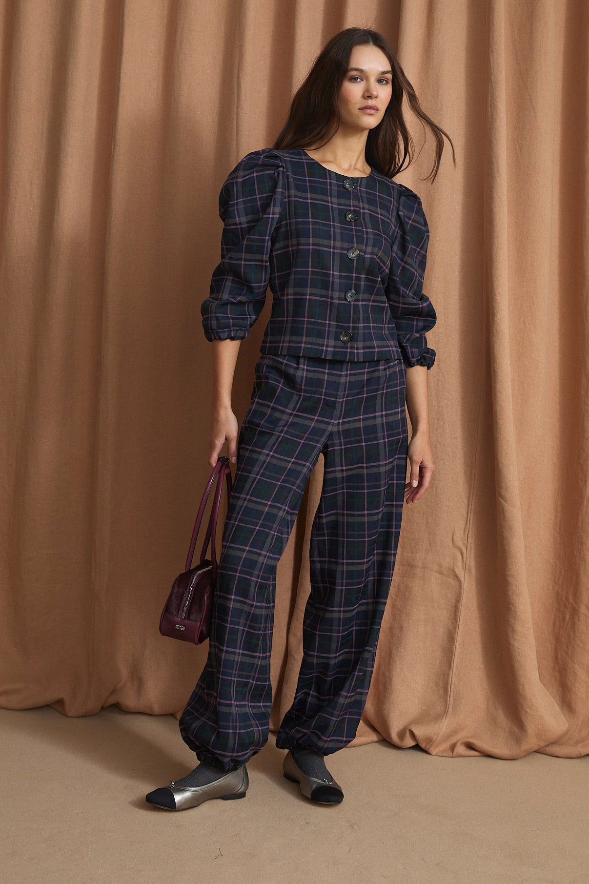 FAROL TARTAN BLUE JACKET