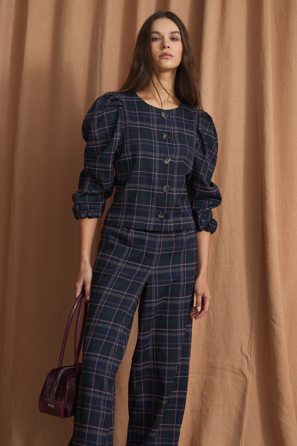 FAROL TARTAN BLUE JACKET