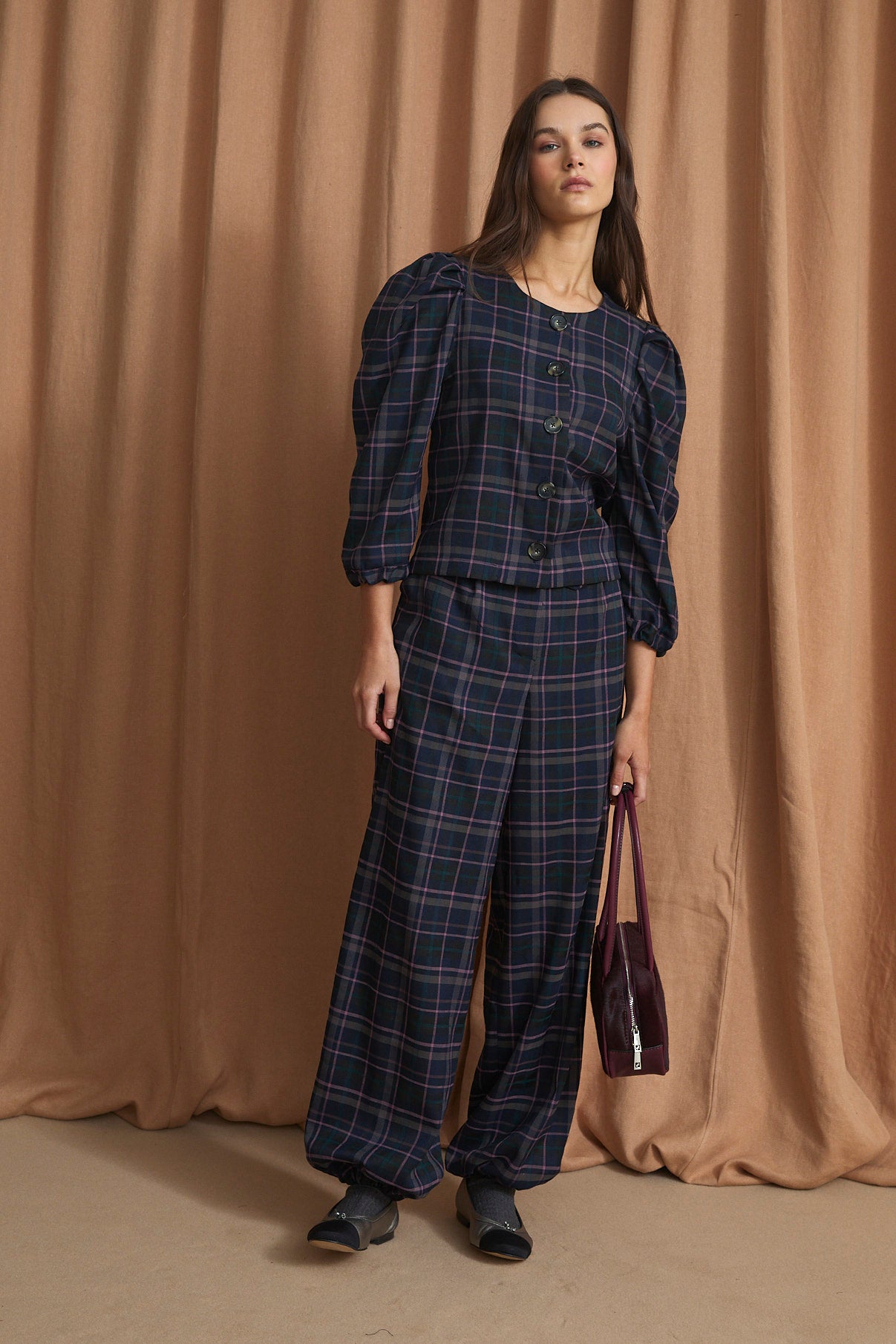 FAROL TARTAN BLUE JACKET