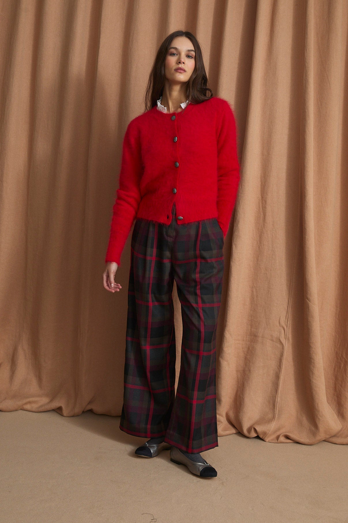 LUISA KNITTED RED JACKET