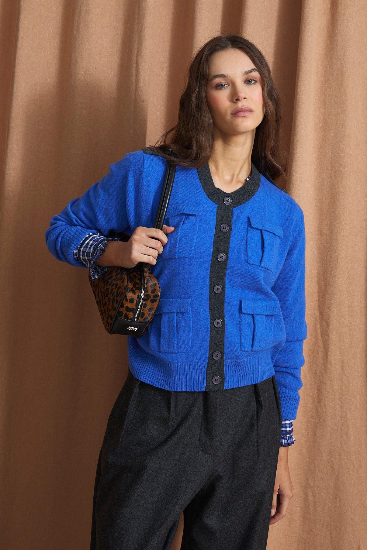 CHAQUETA MILITAR PUNTO CIAN