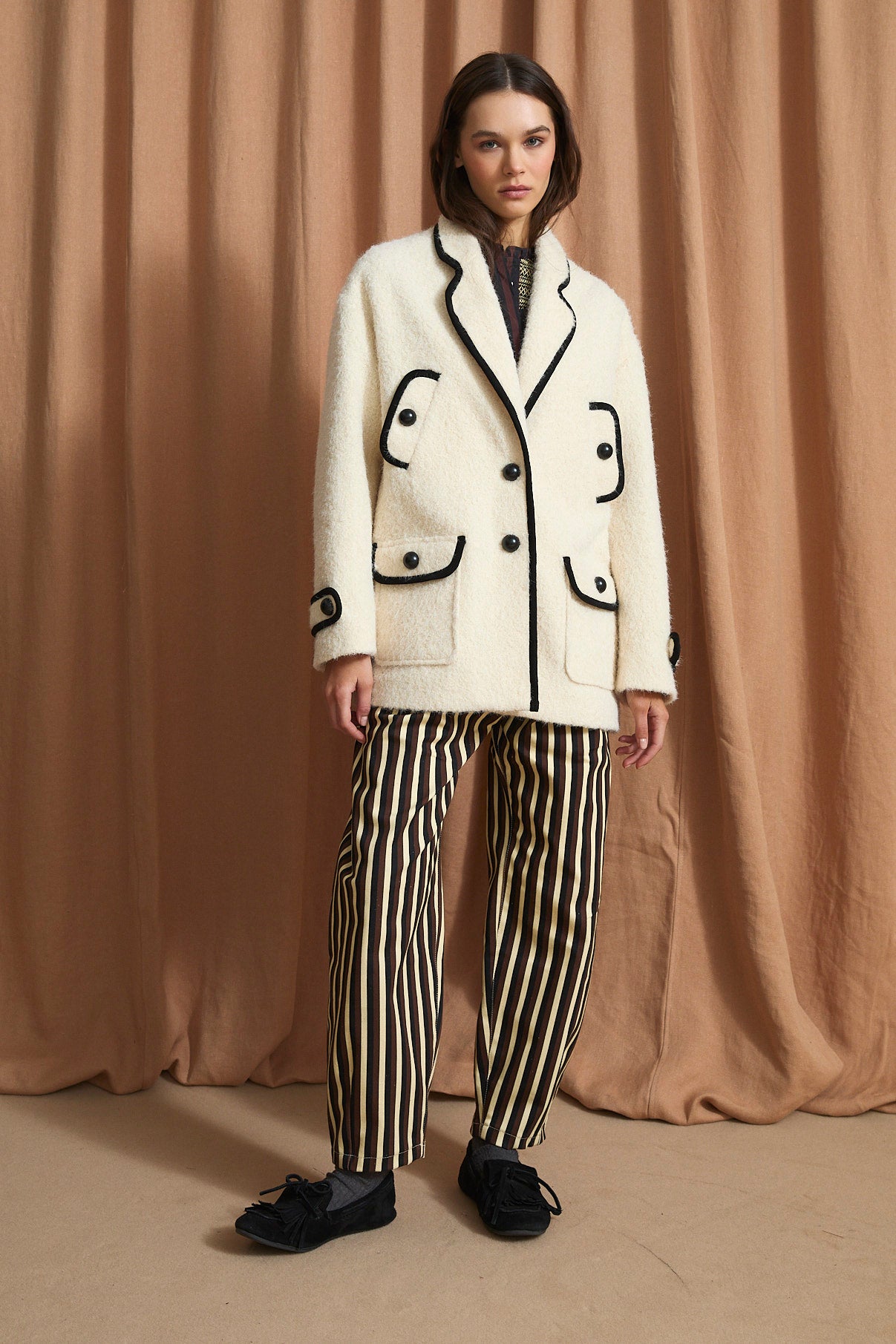BOLA RIZO ECRU COAT