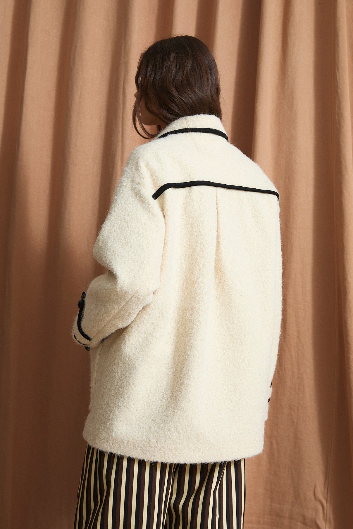 BOLA RIZO ECRU COAT
