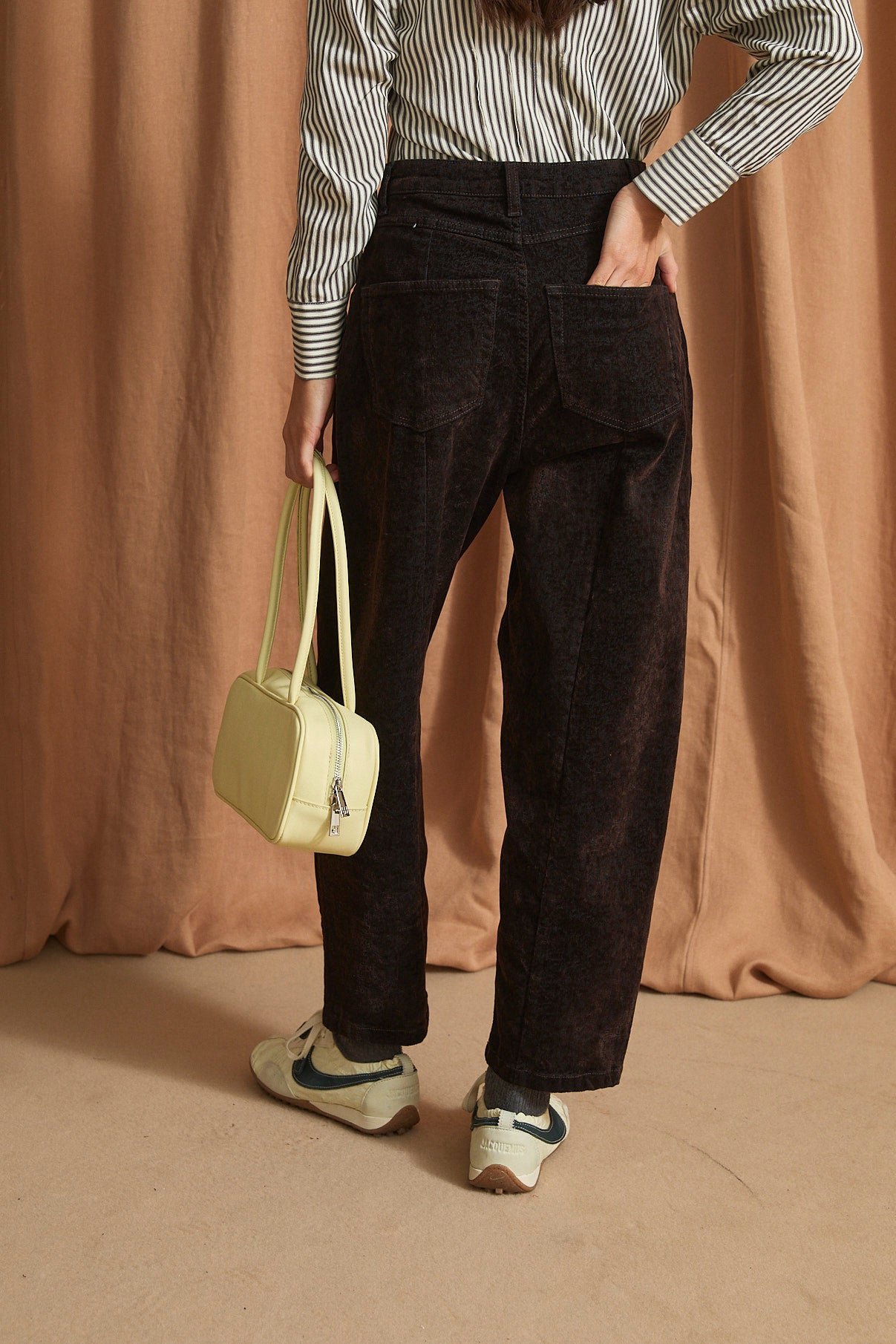 JEANS CORSE FLOK MARRON
