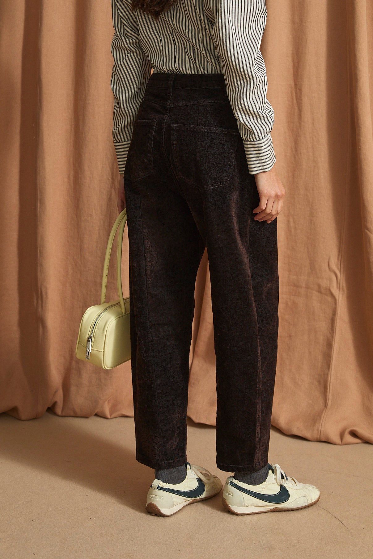 JEANS CORSE FLOK MARRON