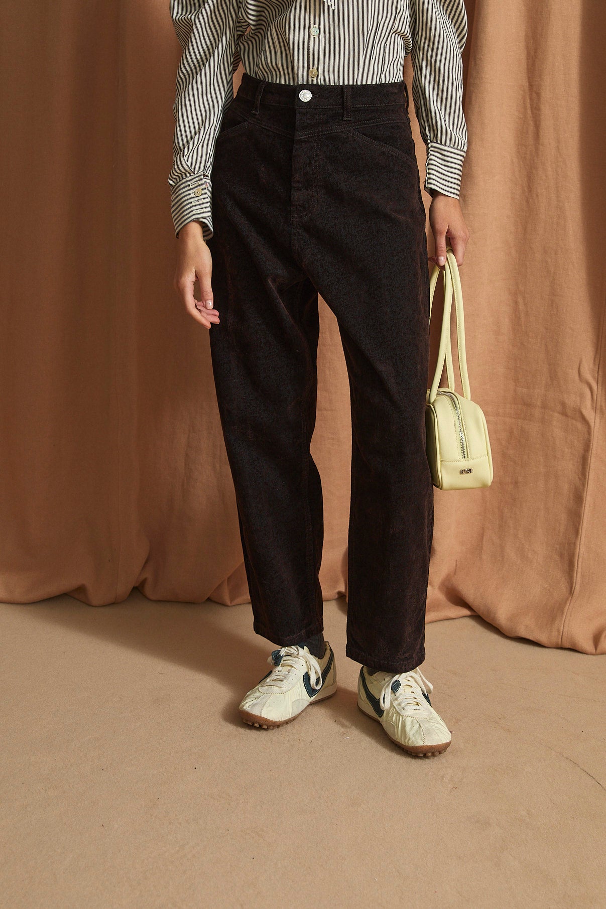 JEANS CORSE FLOK MARRON