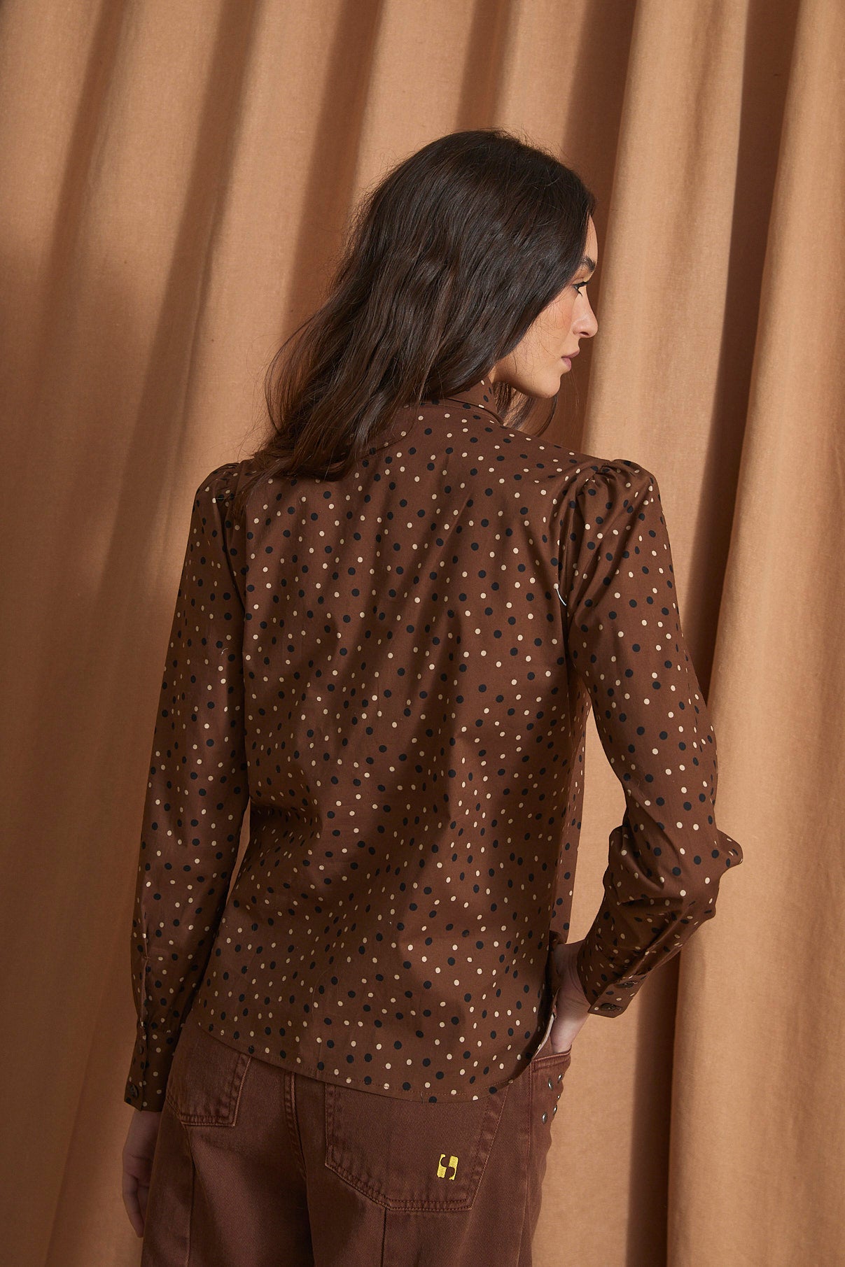 LAZO LUNAR BROWN BLOUSE