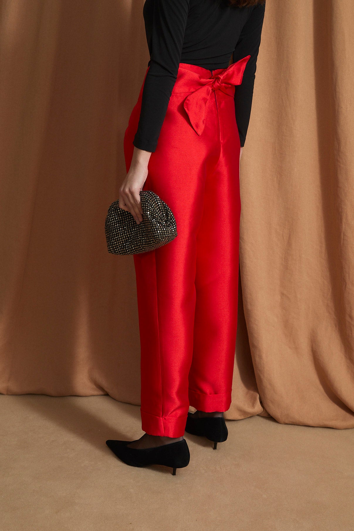 MARTA DUPION RED TROUSERS