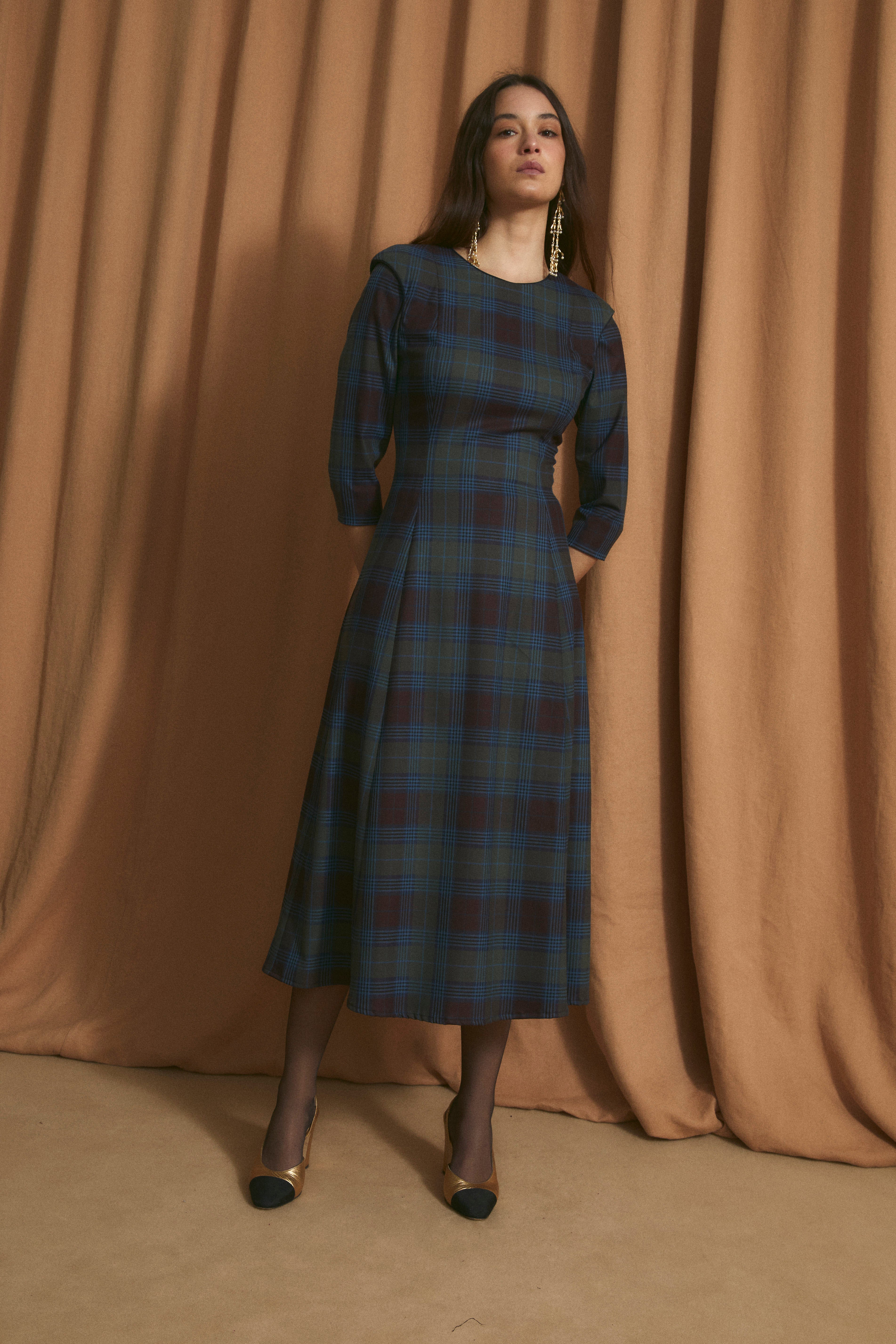 AMANDA SUSEX BLUE DRESS