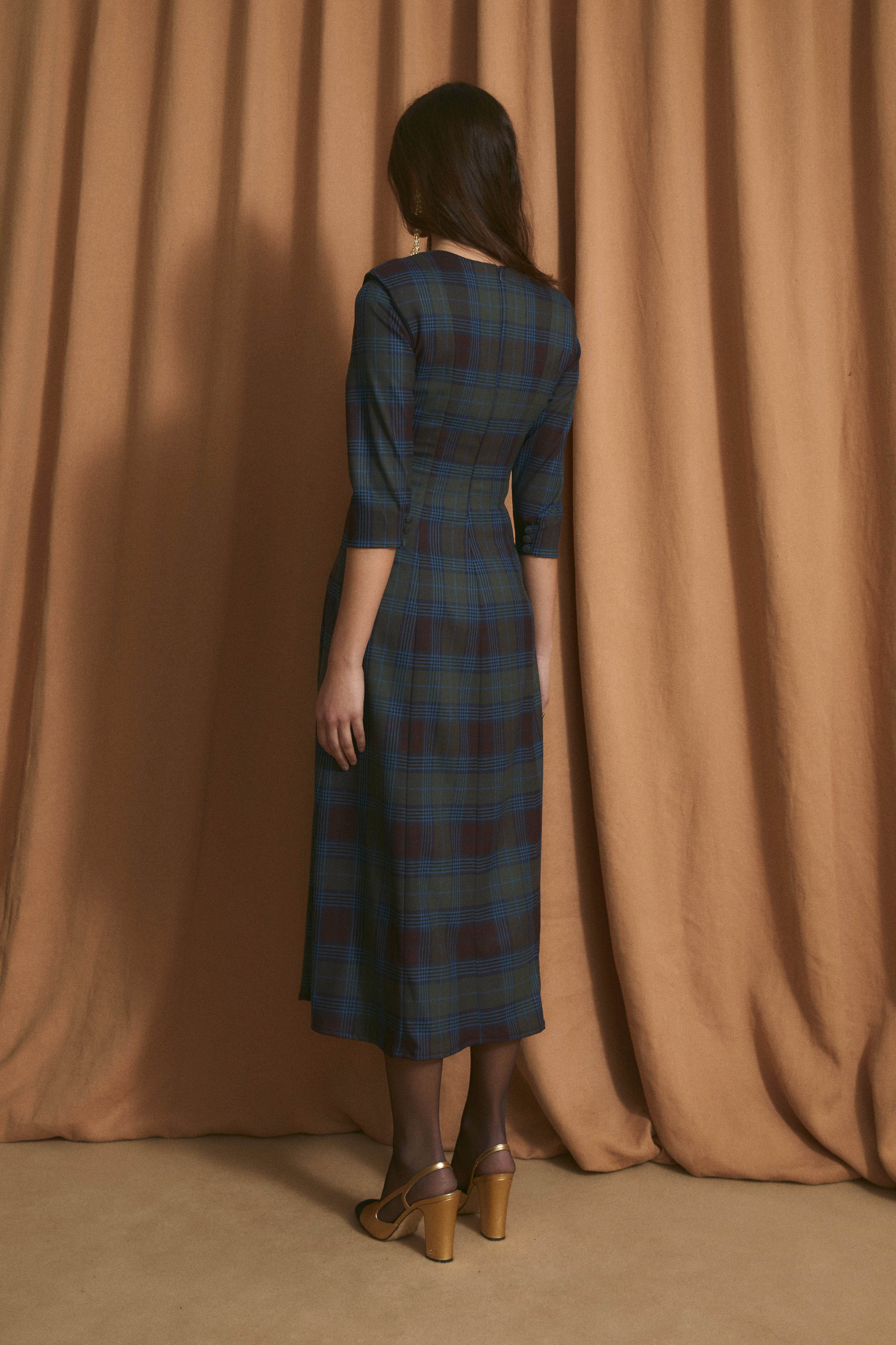 AMANDA SUSEX BLUE DRESS