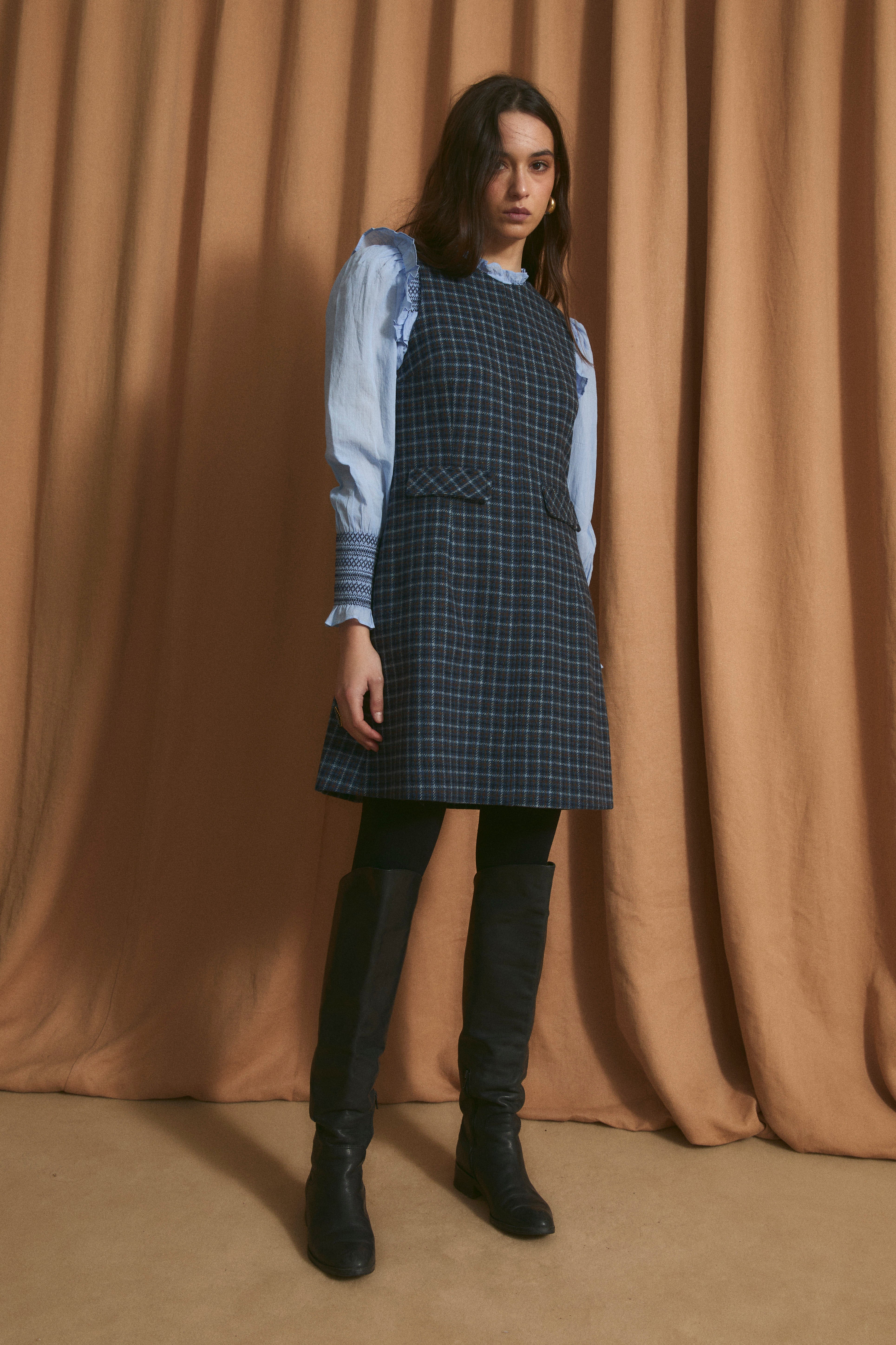 TWIGGY ENGLAND BLUE DRESS