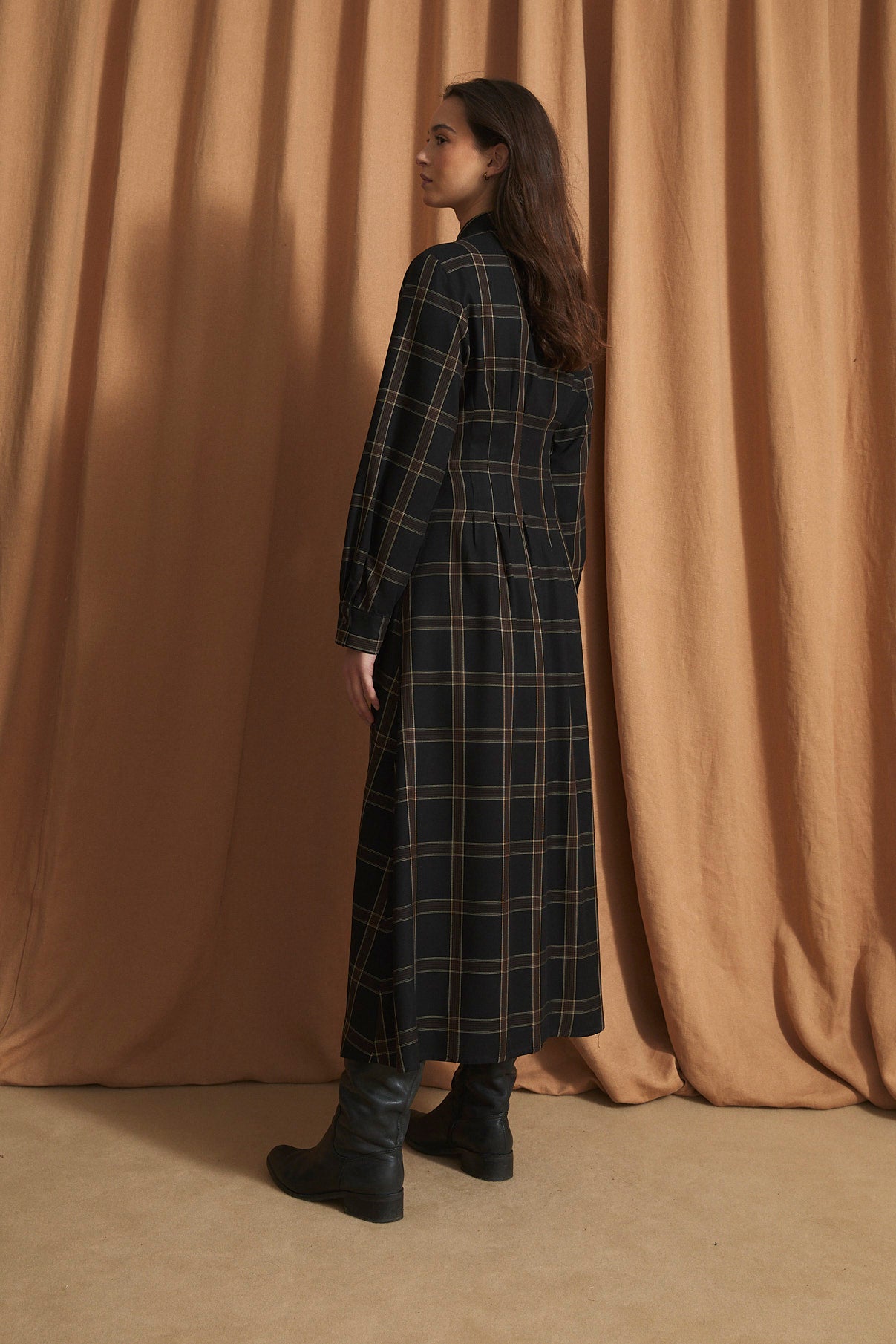 CUCA BERLIN BROWN DRESS