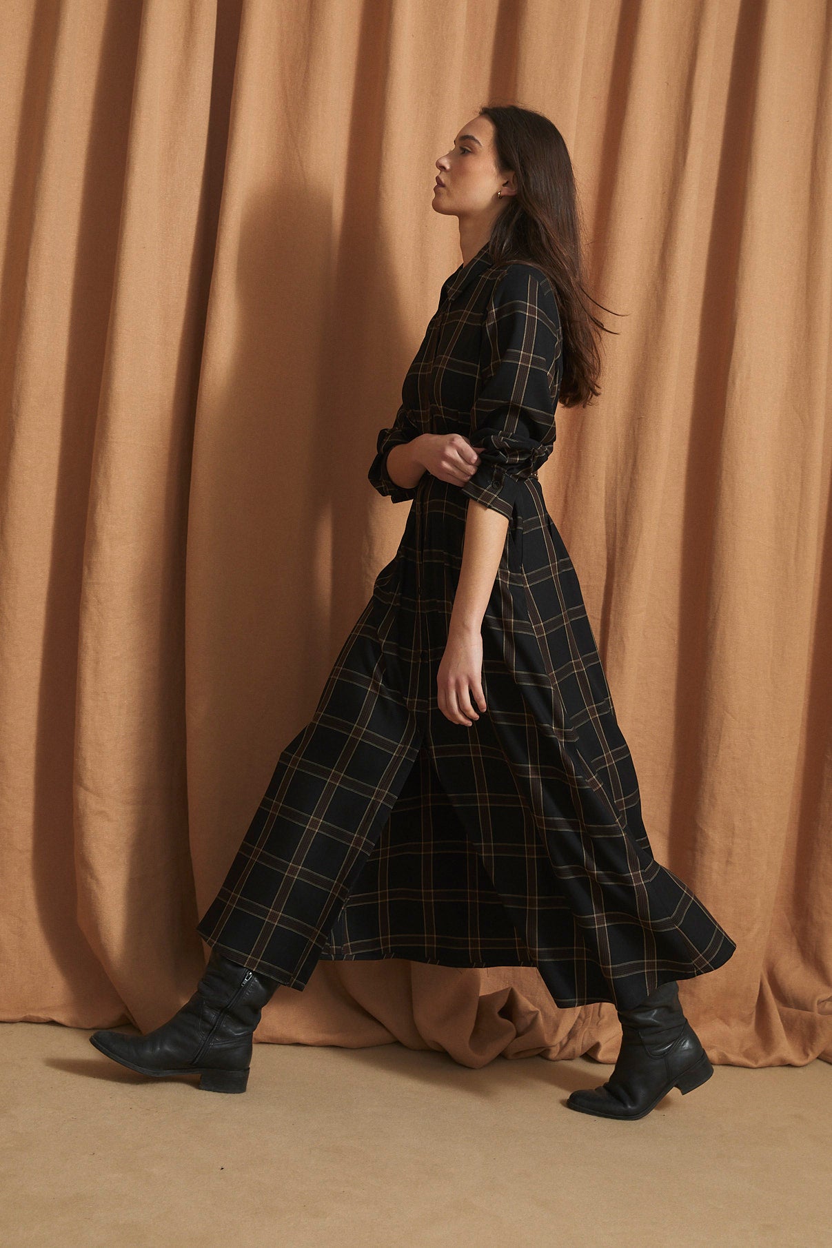 CUCA BERLIN BROWN DRESS