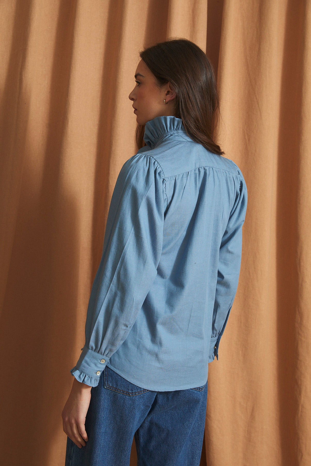 MABEL DENIM BLUE BLOUSE