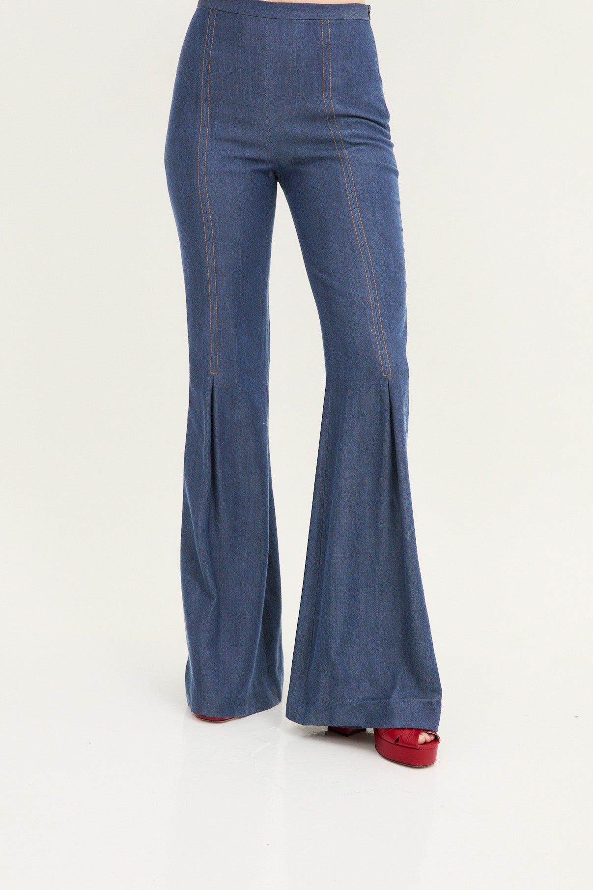 PANTALON ICON TENCEL BLEU