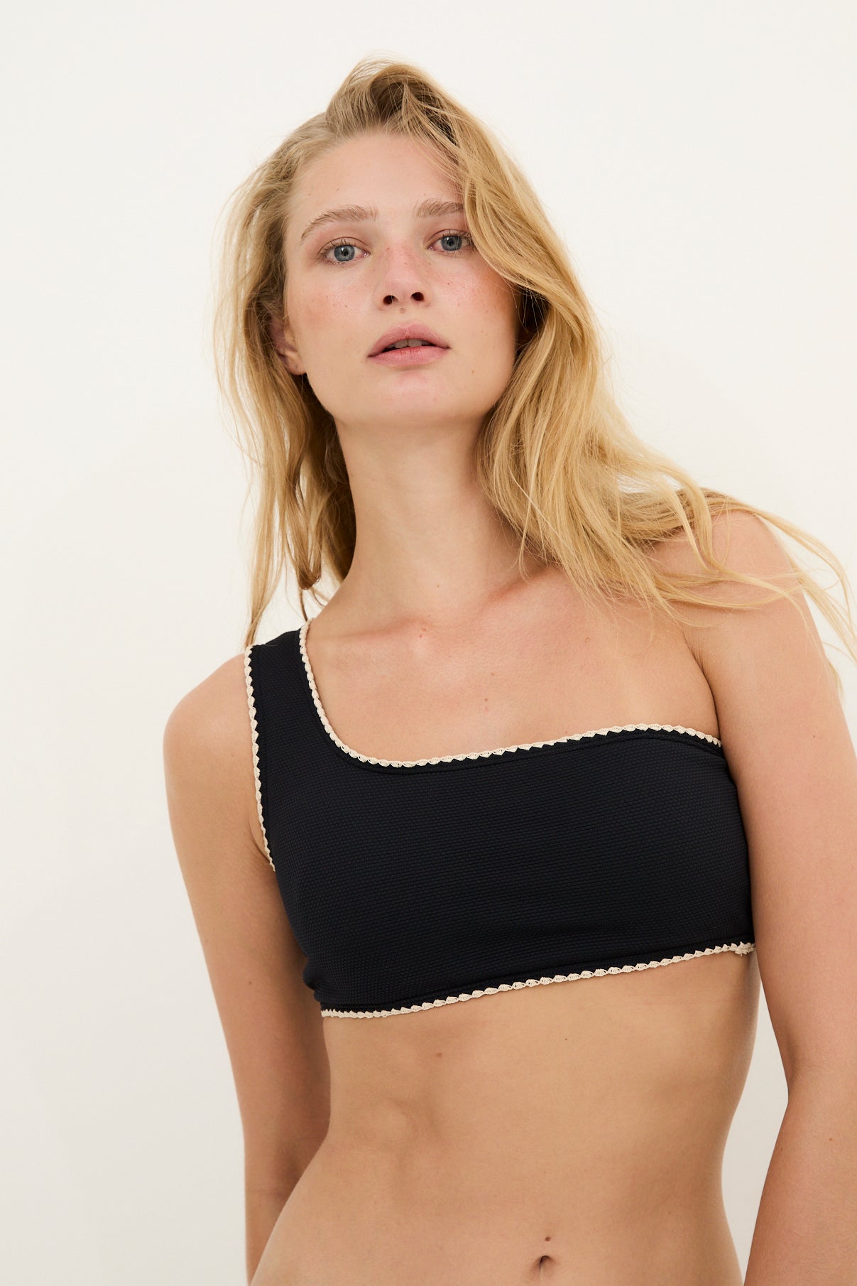 TOP PONZA TEXTURE NOIR