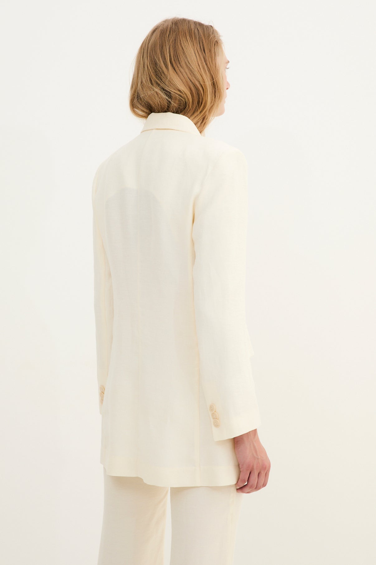 CHAQUETA CRUZADA JADE CRUDO