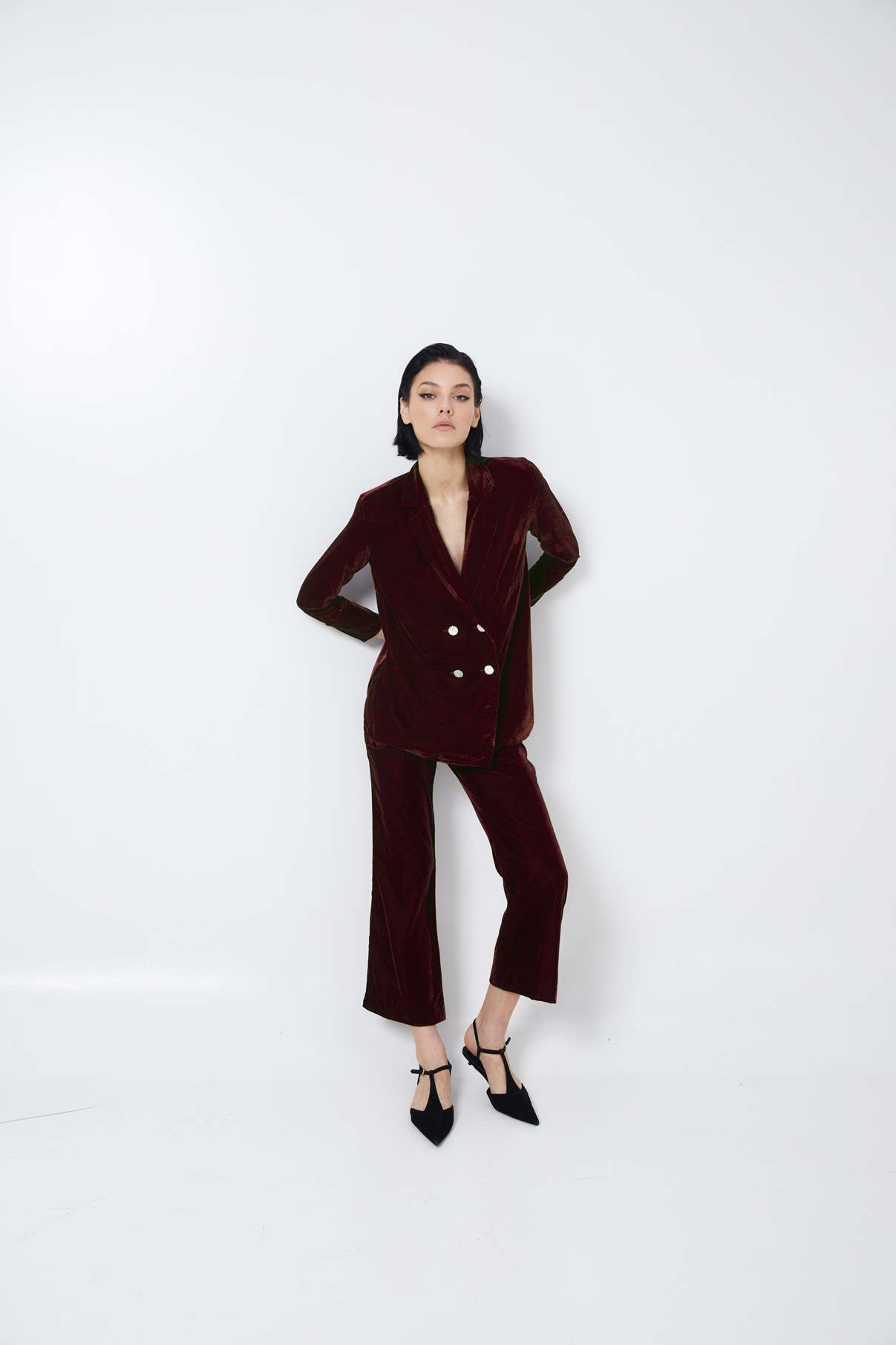 PANTALON SETENTA VELVET MARRON