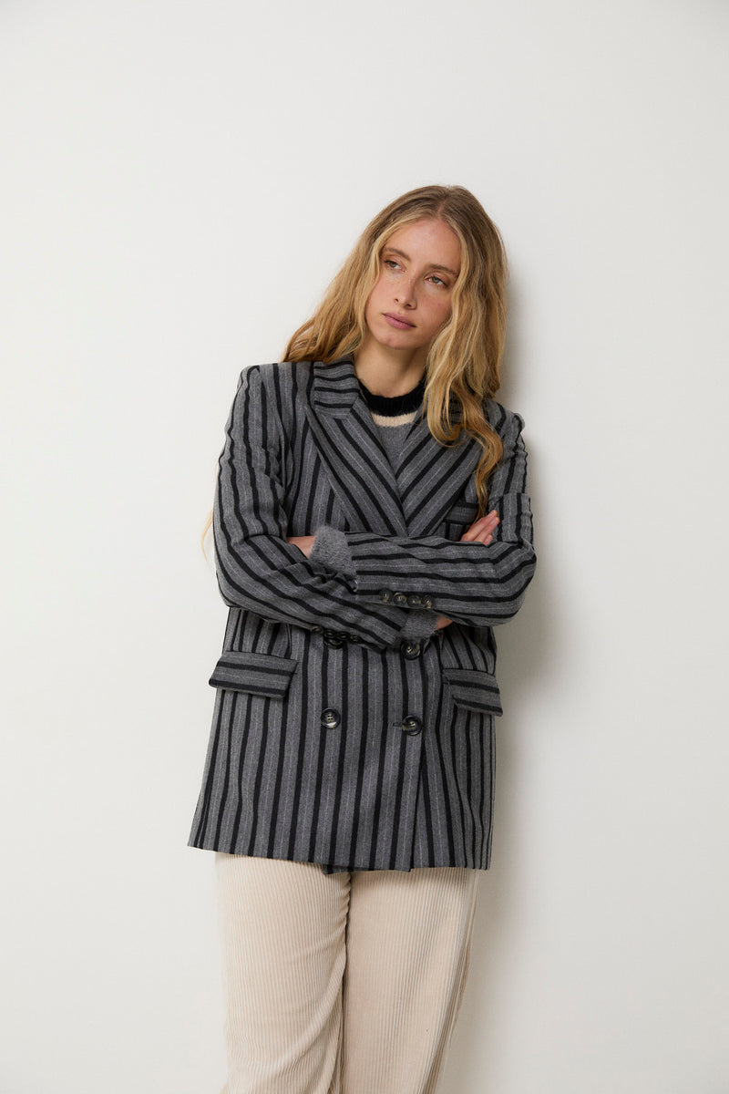 BLAZER EMILY RAYAS GRIS