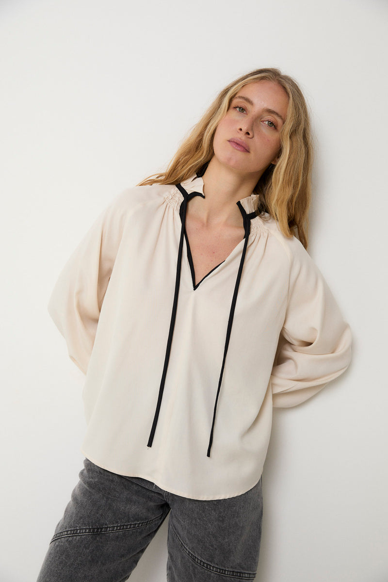 BLUSA MARIA BLUSA CRUDO