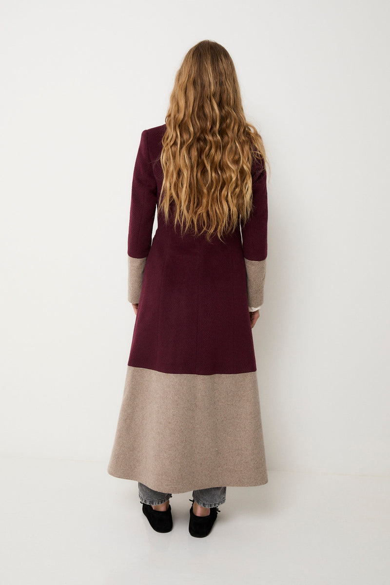 ABRIGO TINY PELO BURGUNDY