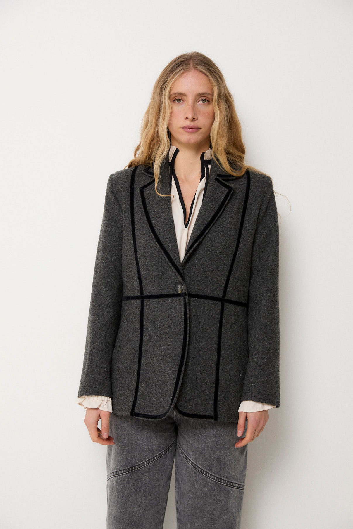 BLAZER DANDY SHETLAND MARENGO