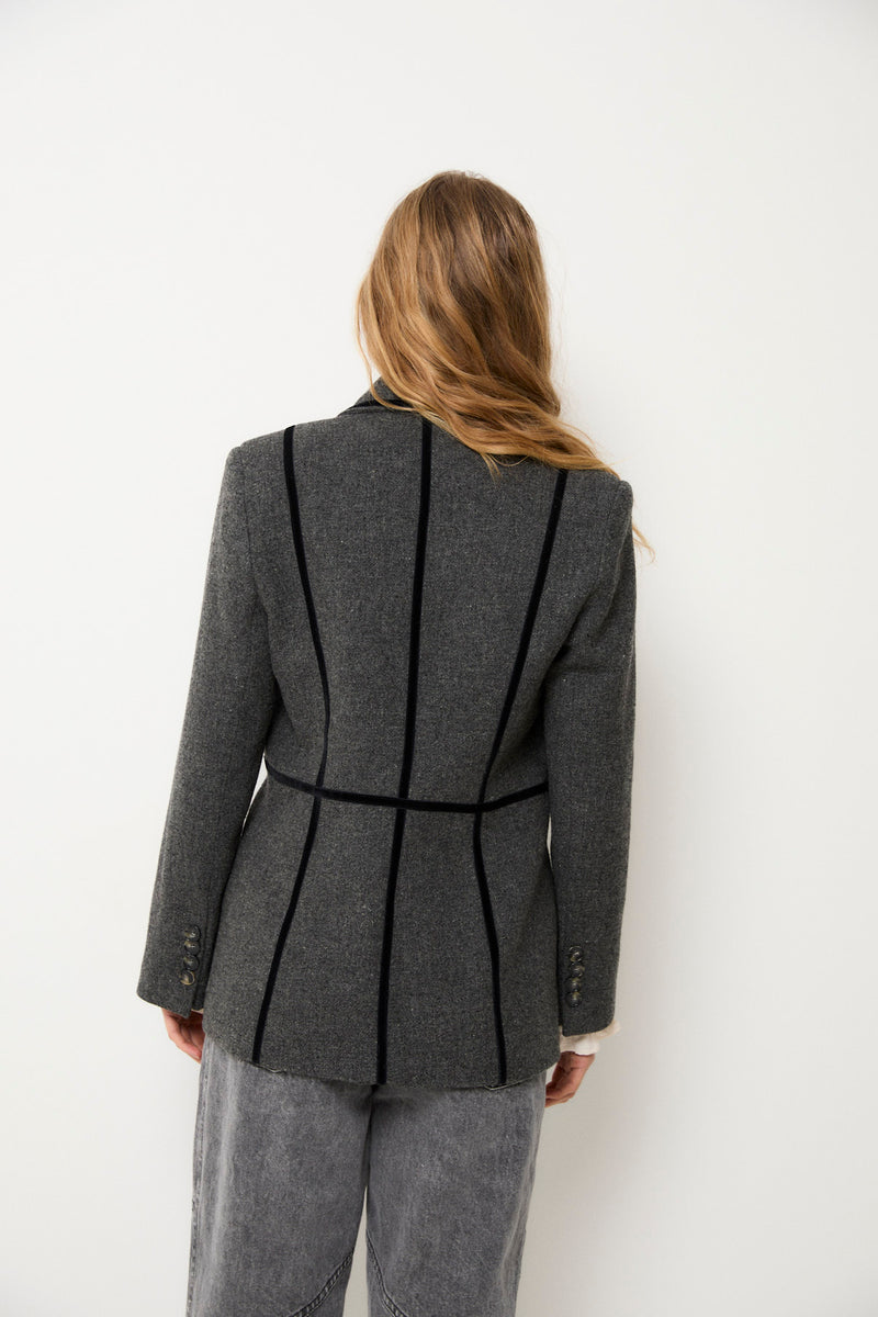 BLAZER DANDY SHETLAND MARENGO