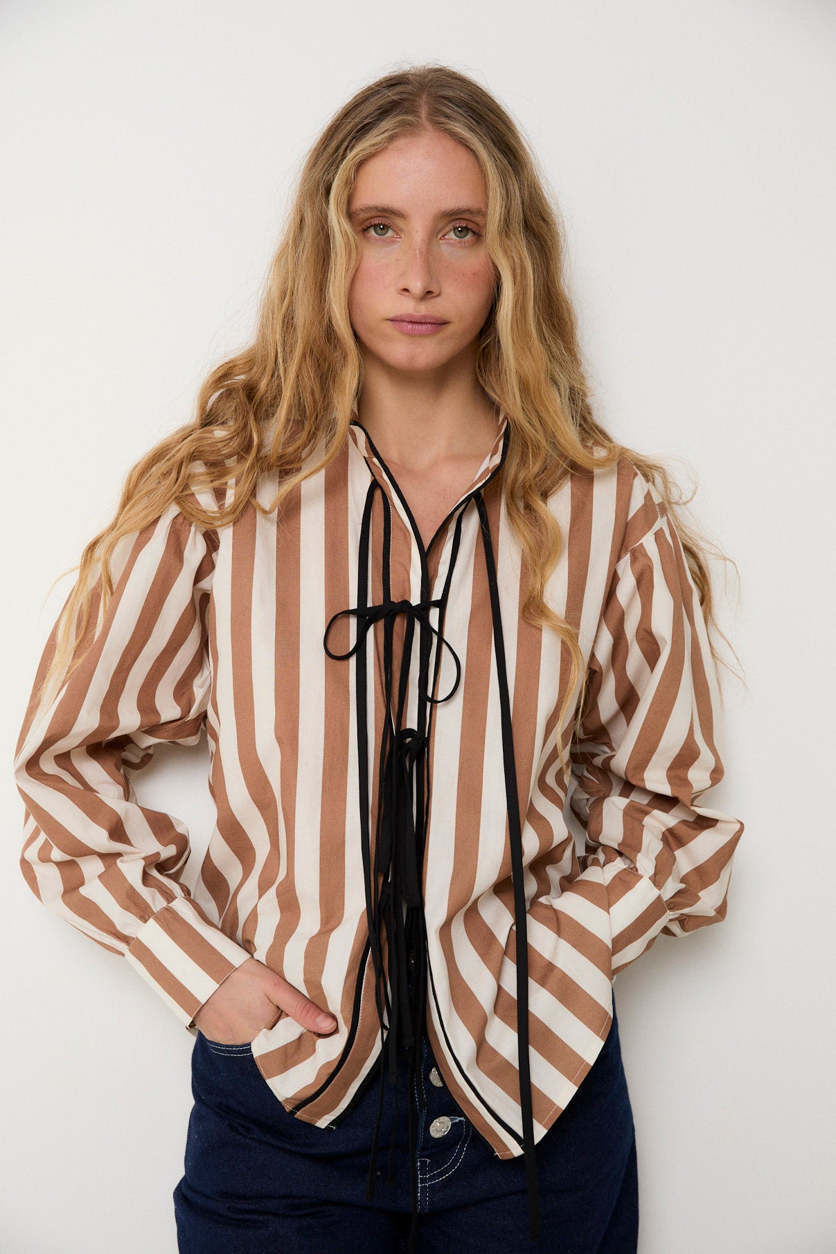 BLOUSE TOKIO RAYA CAMEL