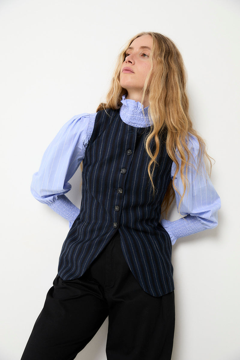 GILET TRUJILLO RAYURES MARINE