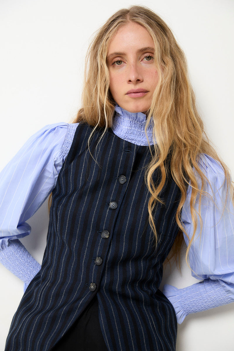 GILET TRUJILLO RAYURES MARINE