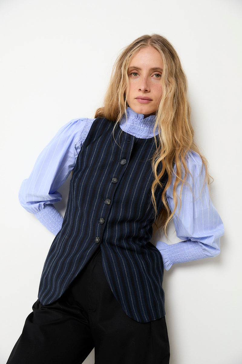 GILET TRUJILLO RAYURES MARINE