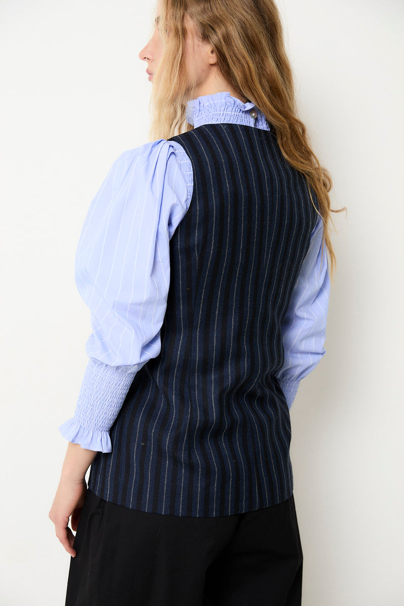 GILET TRUJILLO RAYURES MARINE