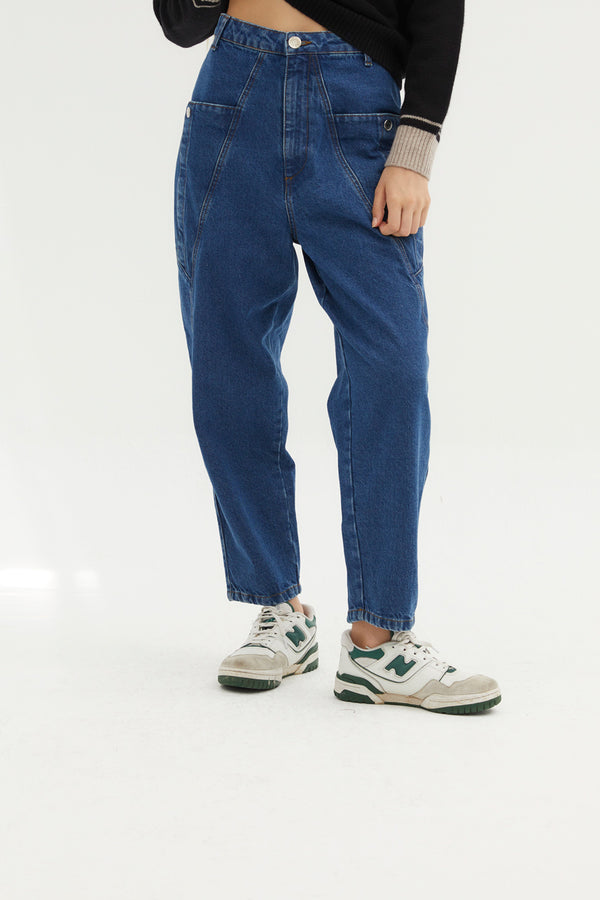 JEANS BLUE TWILL CARGO