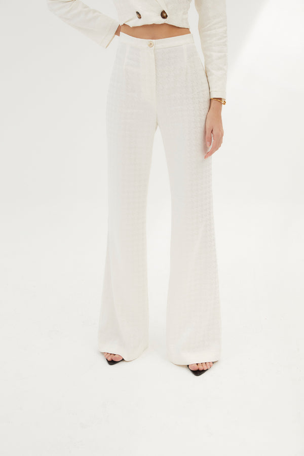 EIGHTIES RAW HOUNDSTOOTH TROUSERS